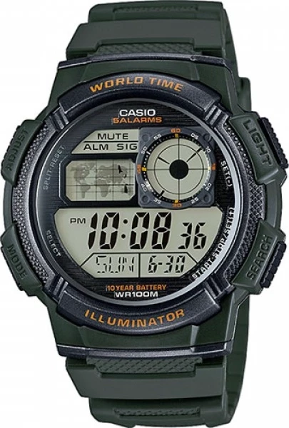 наручные часы casio ae-1000w-3a 