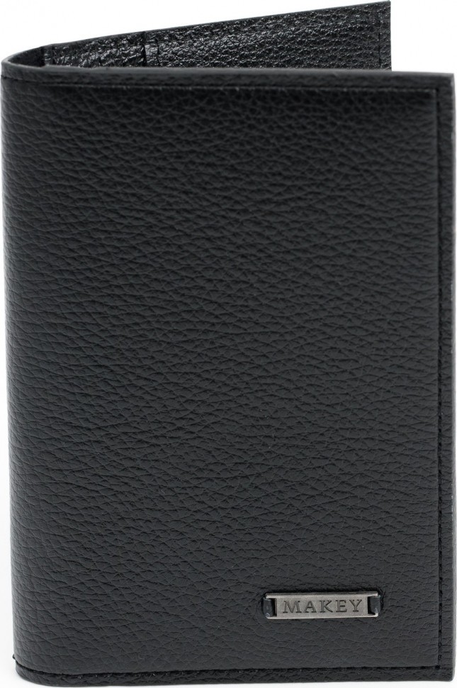 Обложка для паспорта с карманами «Классика». Цвет черный 