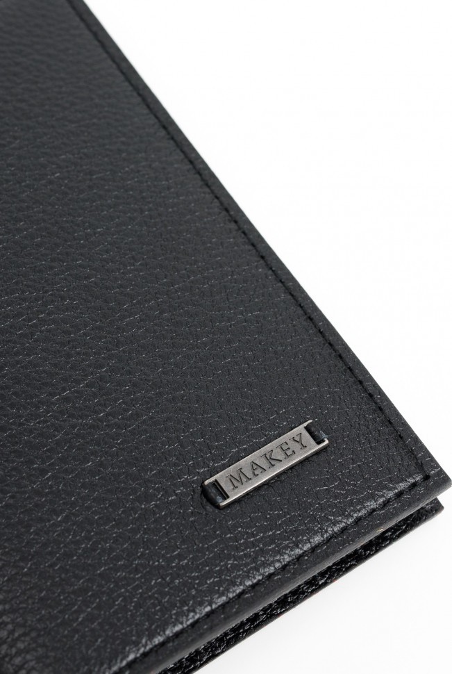 Обложка для паспорта с карманами «Классика». Цвет черный 