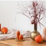 Свеча декоративная оранжевого цвета из коллекции edge, 16,5см 