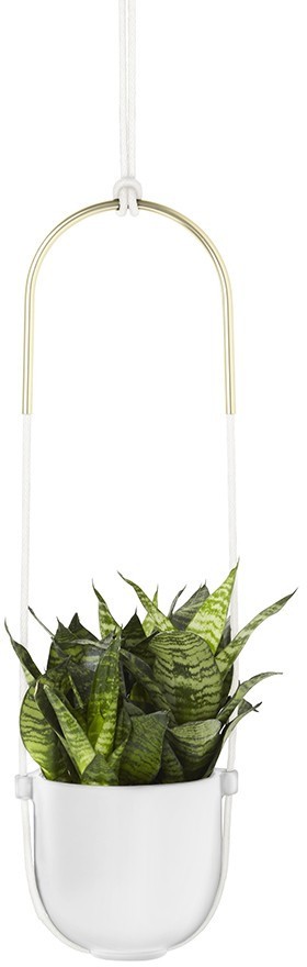 Горшок для растений подвесной bolo, D16 см, белый 