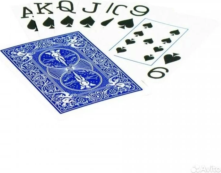 Карты "Bicycle Prestige Rider 100% Plastic Jumbo blue" 