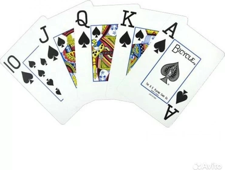 Карты "Bicycle Prestige Rider 100% Plastic Jumbo blue" 