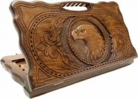 Нарды резные &quot;Орел&quot; с ручкой 50, Haleyan