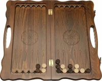 Нарды резные &quot;Орел&quot; с ручкой 50, Haleyan