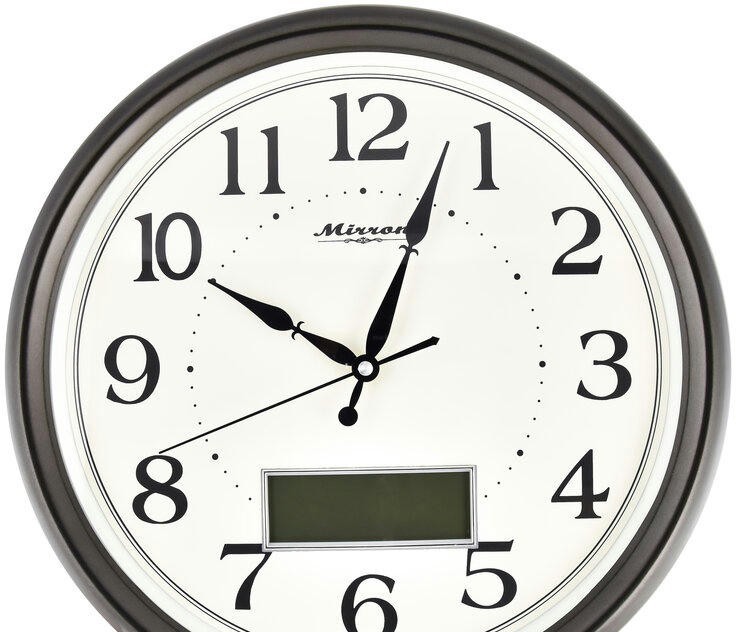 Настенные часы mirron p2826А ЖК тСБ 