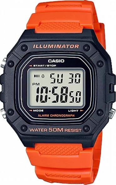 наручные часы casio w-218h-4b2 