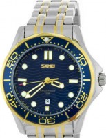 Наручные часы skmei 9276stgdbu silver/gold-blue-steel strap