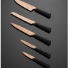 Набор из 5 ножей и подставки titan copper 