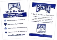 Игральные карты Bicycle Standard 54 карты, синие