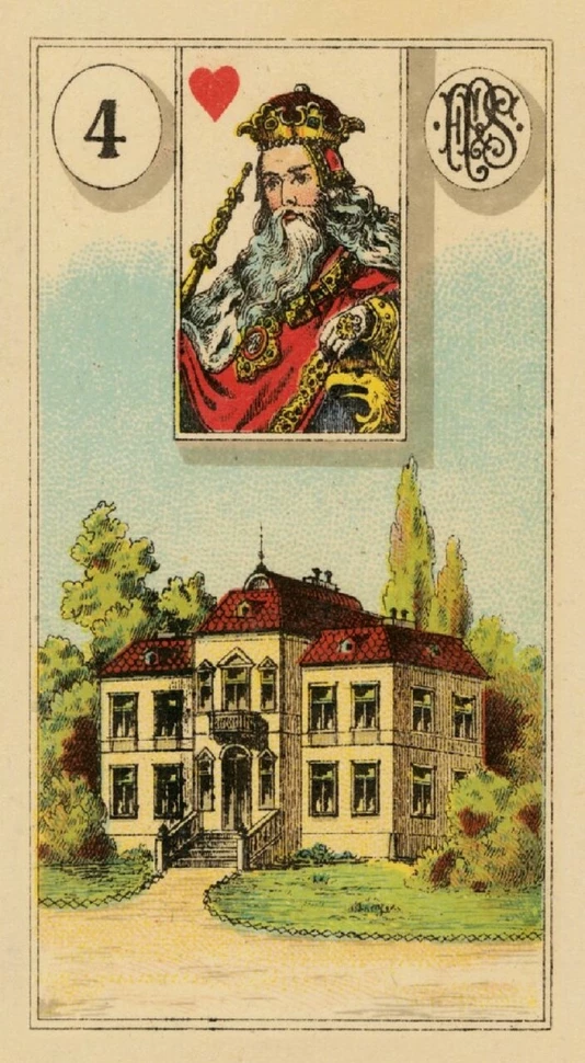 Карты Таро "Grand Tableau Lenormand Oracle Cards" Lo Scarabeo / Оракул Ленорман Гранд Табло 