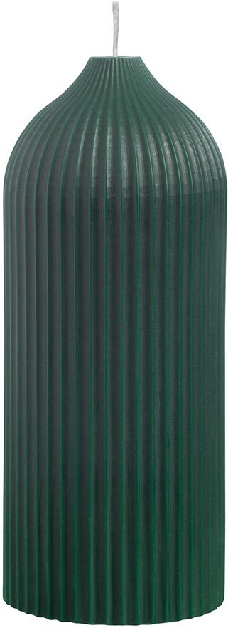 Свеча декоративная темно-зеленого цвета из коллекции edge, 16,5см 