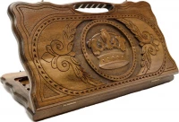 Нарды резные &quot;Корона&quot; с ручкой 50, Haleyan