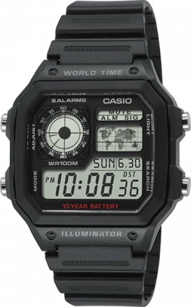 наручные часы casio ae-1200wh-1a 