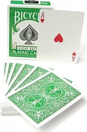 Карты "Bicycle rider back standard poker plaing cards Green back" 