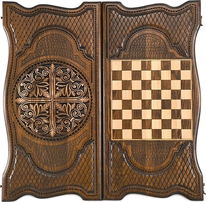 Нарды резные "Армянский узор 4" 60, Ustyan 