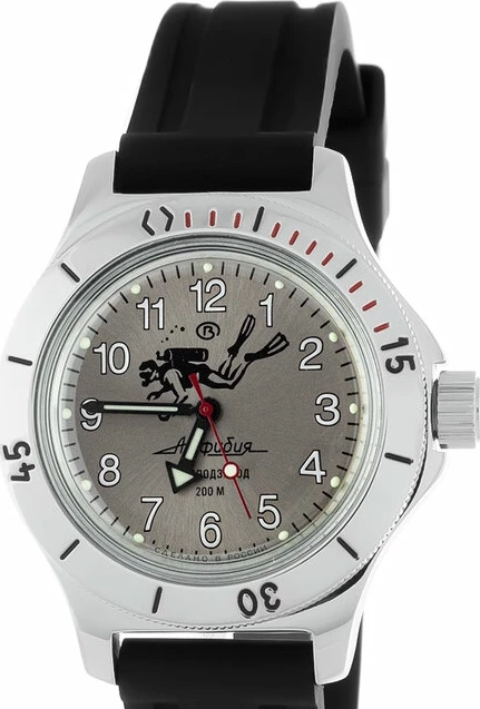 Наручные часы ВОСТОК 2415 (120658) силик ремень 