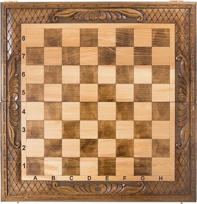 Шахматы + нарды резные 50, am453, Mirzoyan 