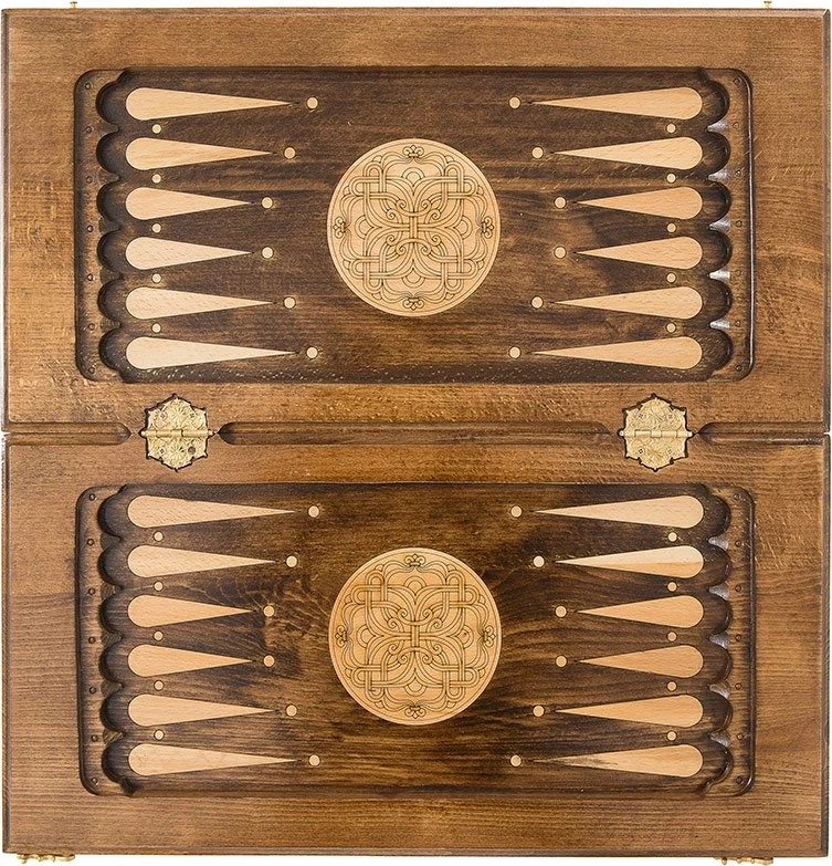 Шахматы + нарды резные 50, am453, Mirzoyan 