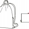 Рюкзак складной mini maxi sacpack glencheck red 