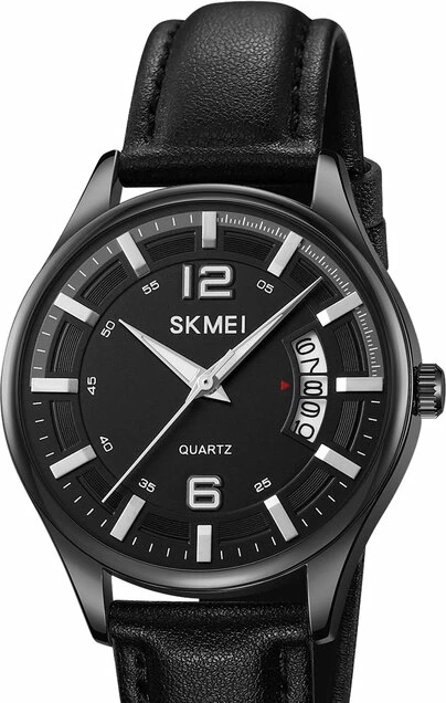 Наручные часы skmei 2046lbk black-leather 