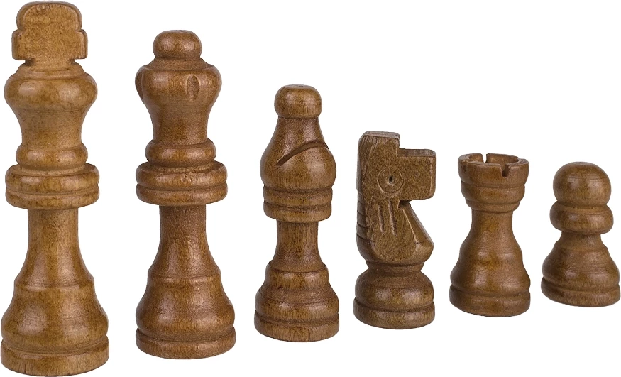 Шахматные фигуры деревянные с подложкой Partida 6,4 см 