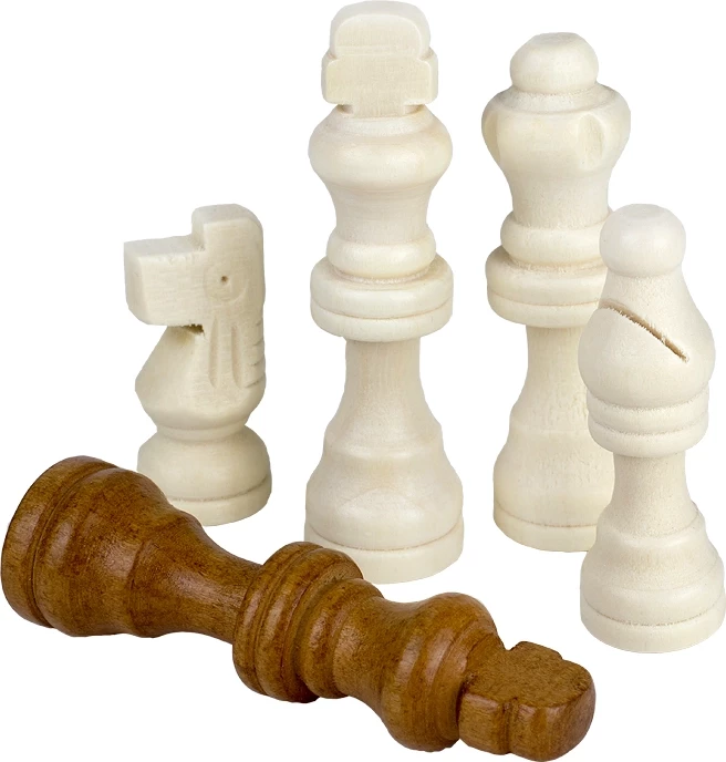 Шахматные фигуры деревянные с подложкой Partida 6,4 см 
