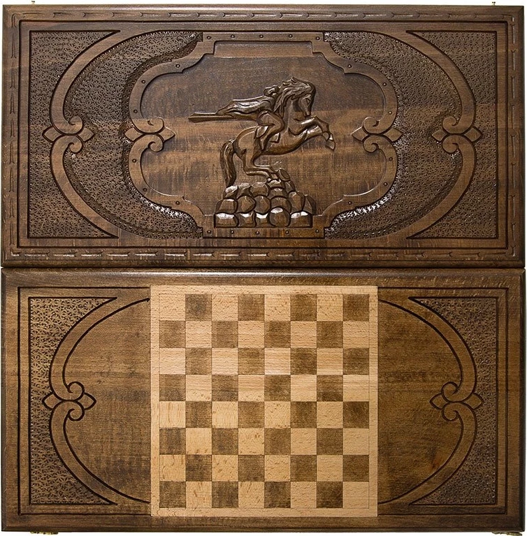 Нарды резные "Всадник", Mirzoyan 