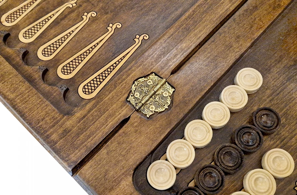 Шахматы + нарды резные "Лоза" 50, Ustyan 