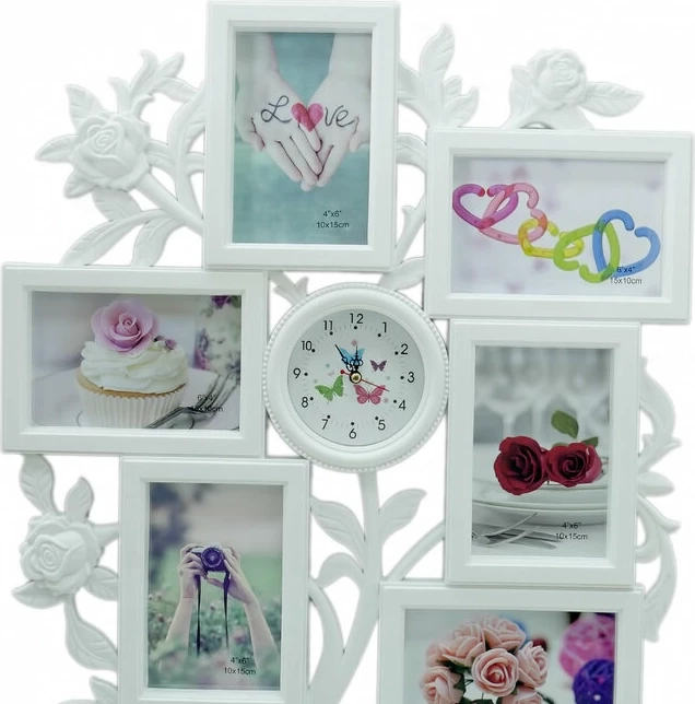 Настенные часы la minor hw-1602-1 бел мультирамка 