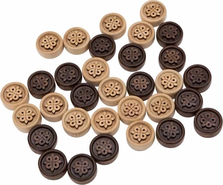 Фишки резные "Узор 1", Mirzoyan 