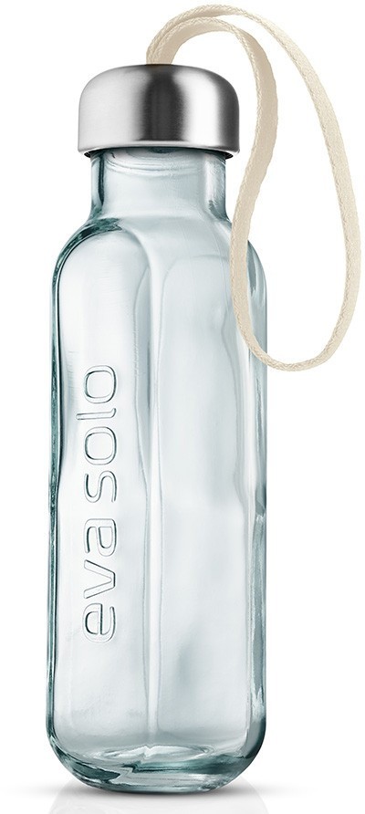 Бутылка, 500 мл, переработанное стекло, бежевая 