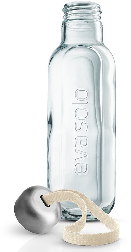 Бутылка, 500 мл, переработанное стекло, бежевая 