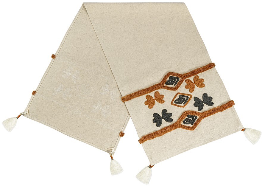 Дорожка на стол с вышивкой abstract play из коллекции ethnic, 45х150 см 