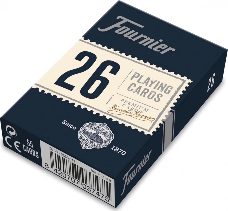Карты "Fournier no 26 (bridge size) blue" 