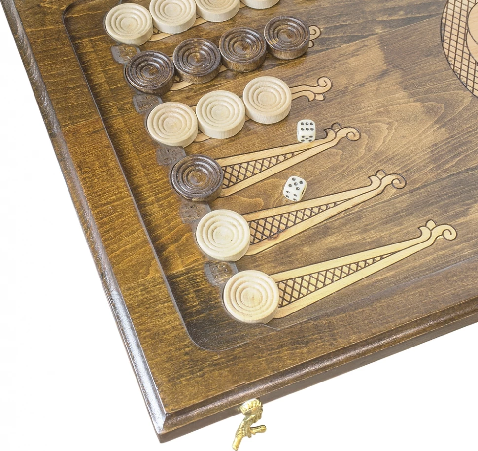 Нарды резные "Герб РФ 3" 60, Ustyan 