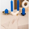 Свеча декоративная ярко-синего цвета из коллекции edge, 16,5см 