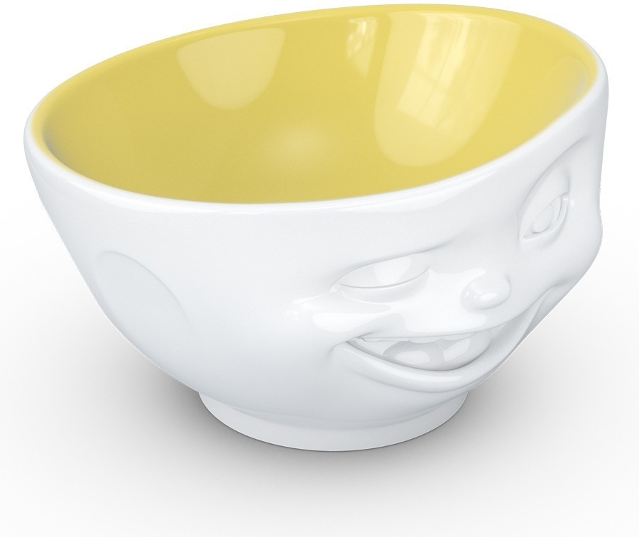 Чаша tassen winking, 500 мл, белая-желтая 