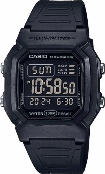 наручные часы casio w-800h-1b 