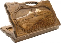 Нарды резные &quot;Арарат&quot; с ручкой 40, Haleyan