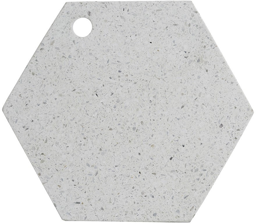 Доска сервировочная из камня elements hexagonal 30 см 