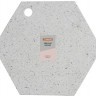 Доска сервировочная из камня elements hexagonal 30 см 