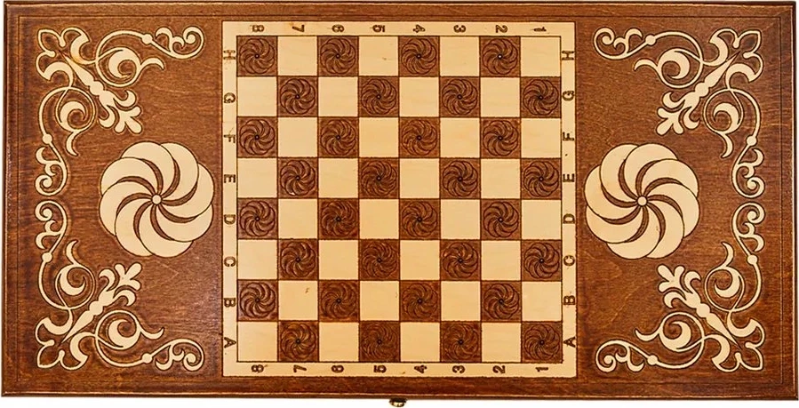 Нарды резные "Бесконечность 3" 60, Haleyan 