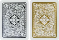 Карты &quot;1546 Plastic Bridge Size Jumbo Index black/gold Double-Deck Set&quot;