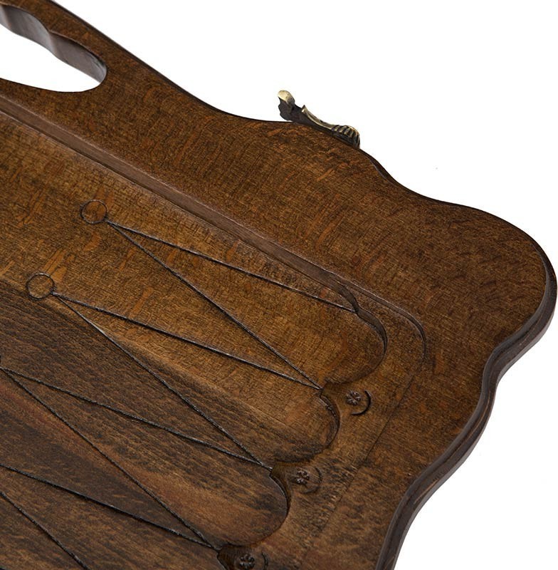 Нарды резные "Корабль" с ручкой 60, Haleyan 