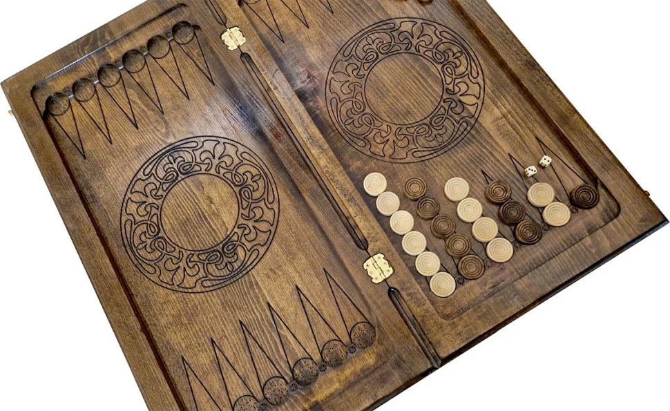 Нарды резные "Гладкие", Ustyan 