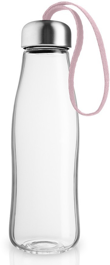 Бутылка стеклянная, 500 мл, розовая 