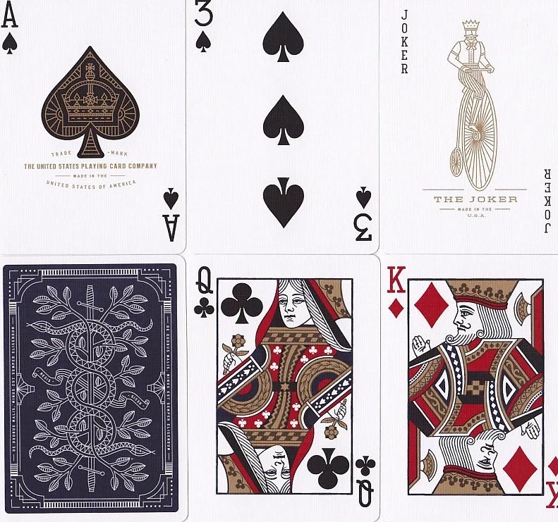 Карты "Theory11 Blue Monarchs" 