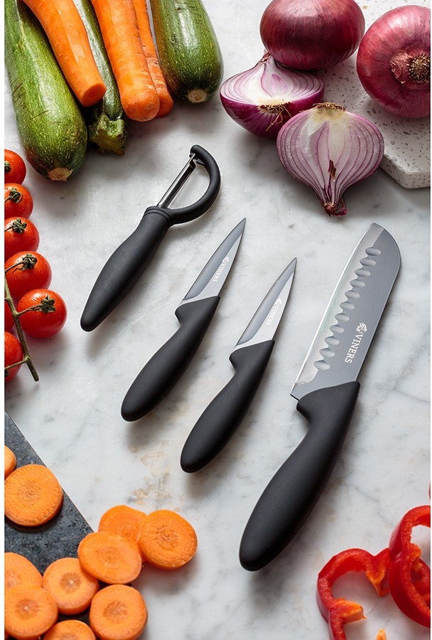Набор из 3 ножей и овощечистки everyday 