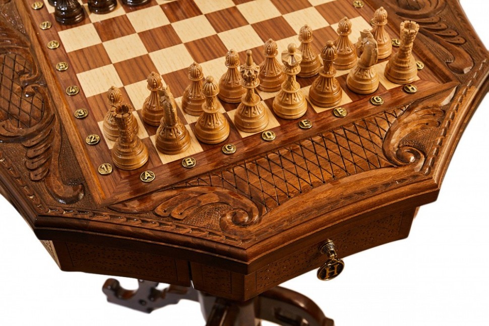 Стол ломберный шахматный "Севанское сражение", Haleyan 